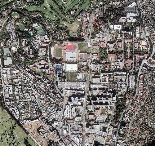 Barnard Castle School main campus aerial view