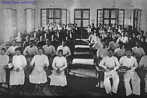 Students assembled in school chapel