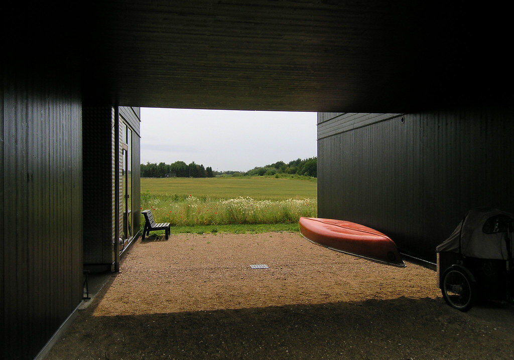 Canford School modern study centre interior